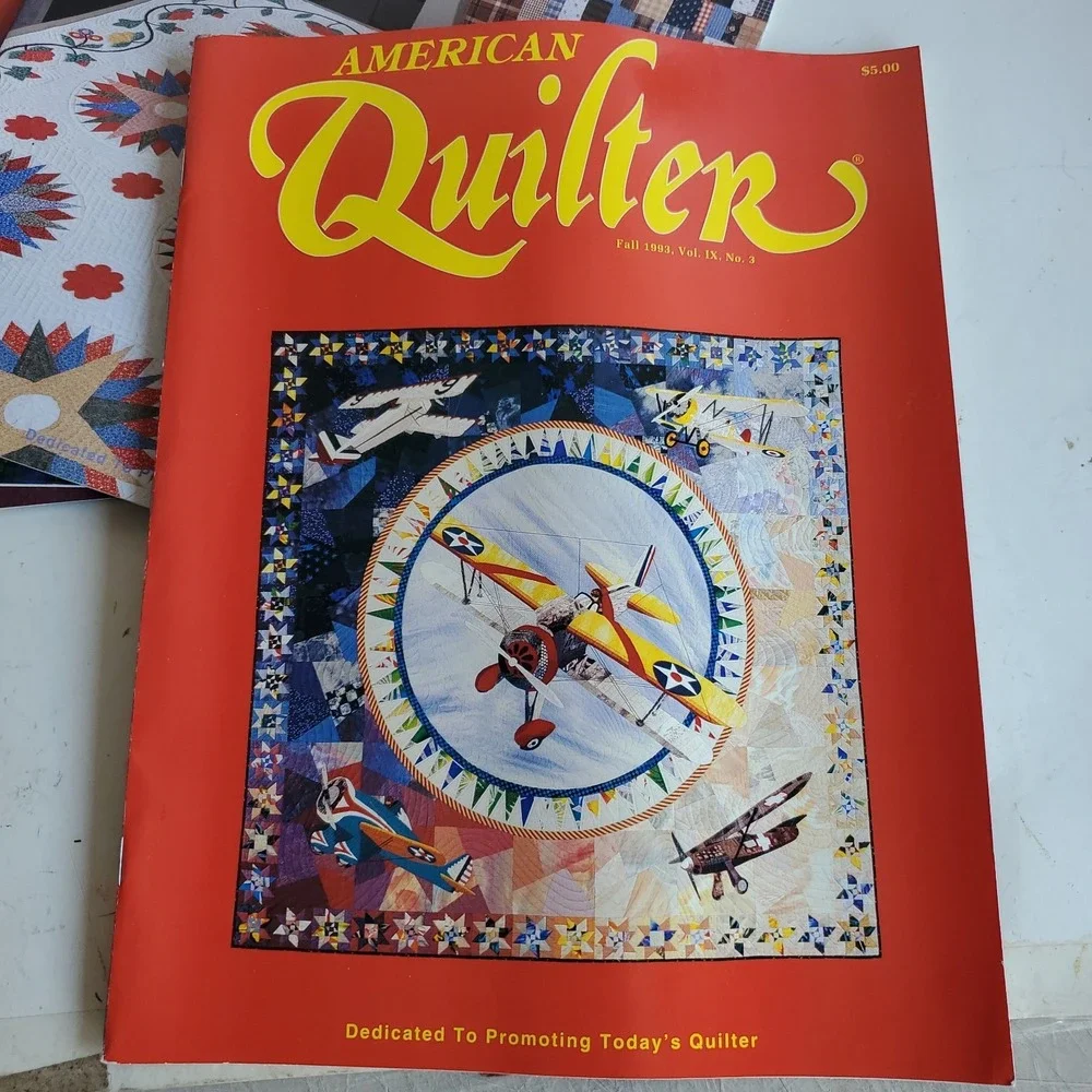 American Quilter Vintage 1990's Magazine lot of 9 with patterns